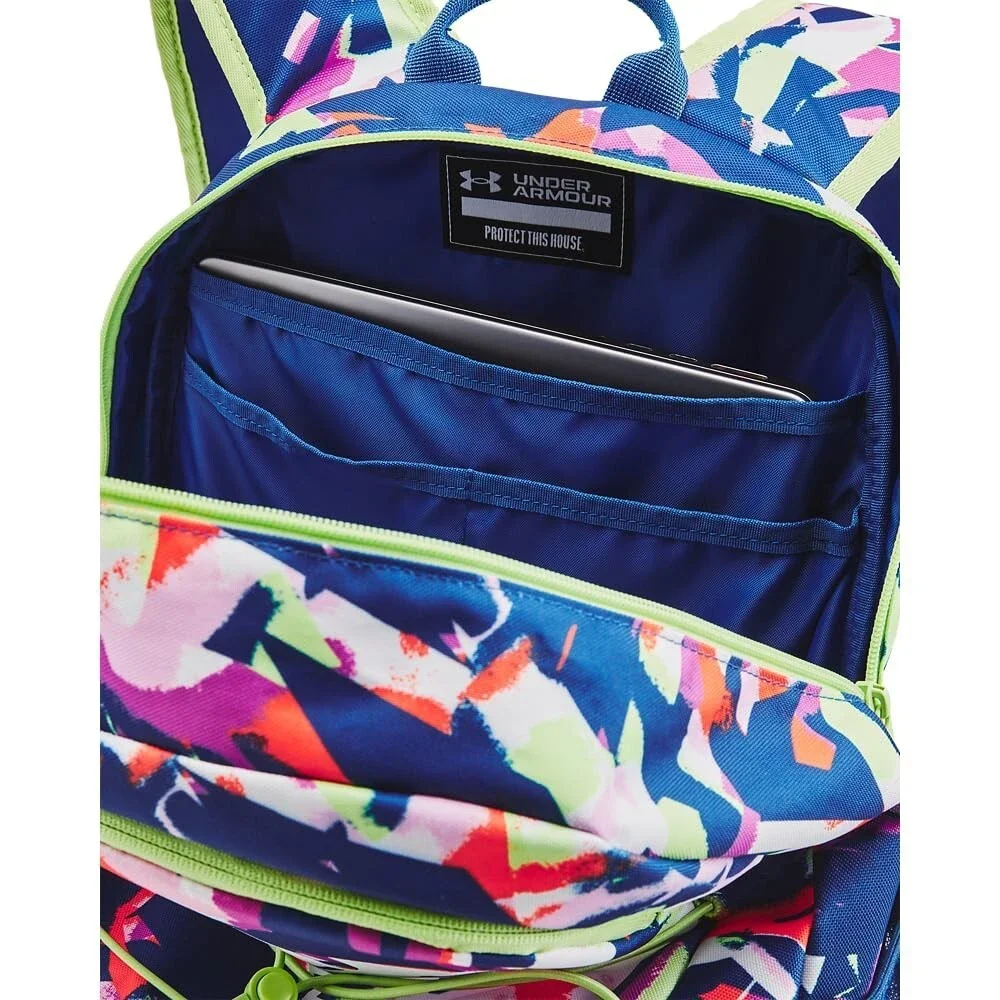 Under Armour Hustle Sport 6.0 Backpack Unisex Tech Blue Shoulder Strap JAX2131
